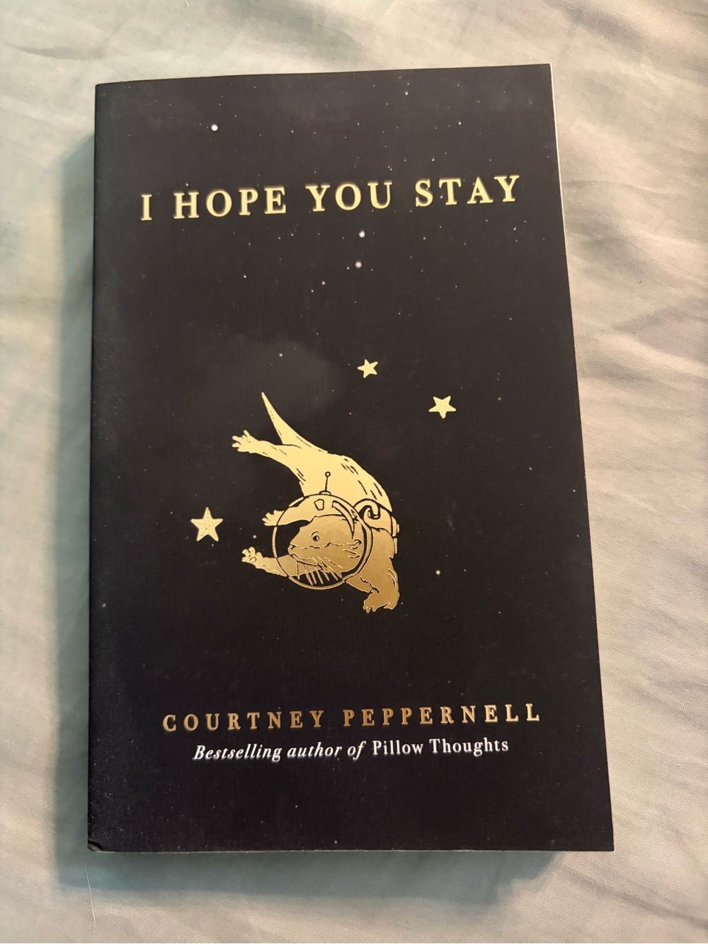 I Hope You Stay — Black & Gold Hardcover Book